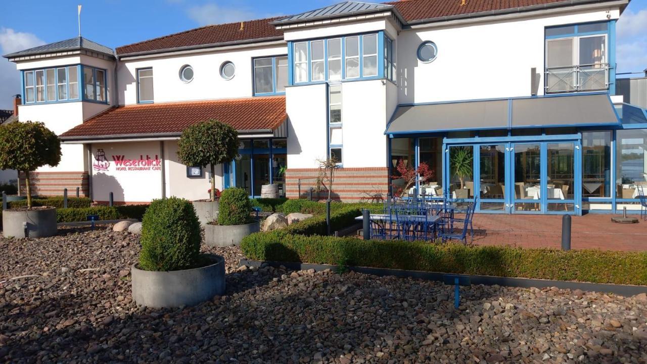 Gaestehaus Weserblick Am Weser-Sandstrand ベルネ エクステリア 写真