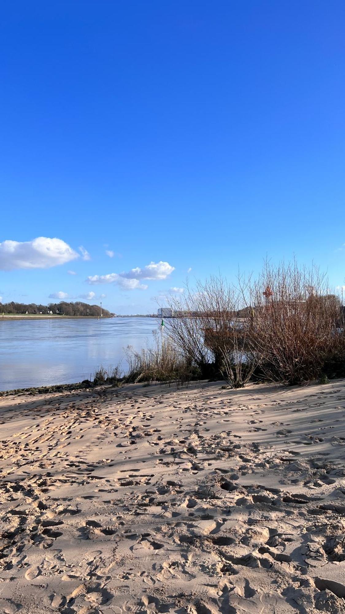 Gaestehaus Weserblick Am Weser-Sandstrand ベルネ エクステリア 写真